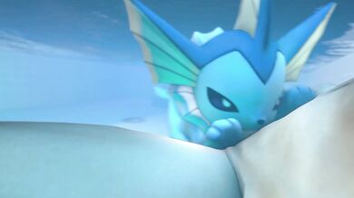 "My Vaporeon in the Tub: A Sensual Bath with a Cute Pokemon"