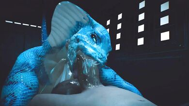 'Thrusting snake penetrates and sucks man dry'