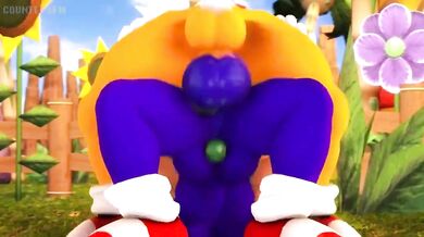 'Purring with Pleasure: Tails' Oral Delight under Sonic's Mighty Strokes'