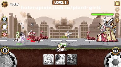 Written by an amateur, it lacks a coherent plot and proper grammar. Here's a revised version: "Insect Invasion: The Plant Girls' Level 8 Adventure"