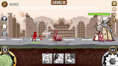 Written by an amateur, it lacks a coherent plot and proper grammar. Here's a revised version: "Insect Invasion: The Plant Girls' Level 8 Adventure"