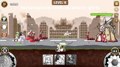 Written by an amateur, it lacks a coherent plot and proper grammar. Here's a revised version: "Insect Invasion: The Plant Girls' Level 8 Adventure"