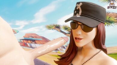 'The Busty Blonde Gets Her Aspen-Licked Cock Sucked In The Hot Tub'