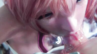 'Rising Tension: Big-Chested Senpai Cums in the Face of Final Fantasy Compilation!'