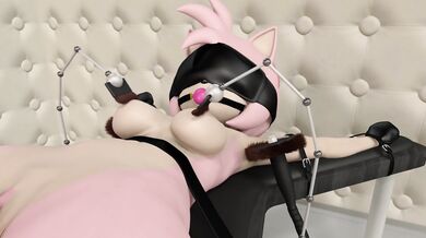 'BDSM Dungeon Master Tortures Submissive Amy and Rose into Naughty Orgasms on the Electric X-Rack'