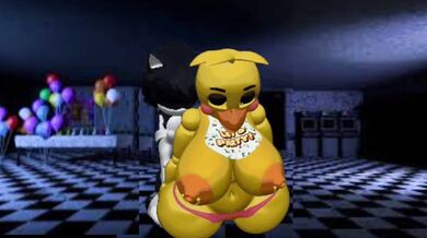 "Busty babe fondles the dick of Sonic the Hedgehog's human form."