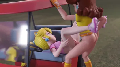 'Peach Bends Over In A Skirt While Golfing And Exposes Her Pussy To The Hole, Clothing Optional.'