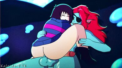 "Demon Maid Undyne Fucks Frisk, a Futanari with the Biggest Cock in the Underworld!"