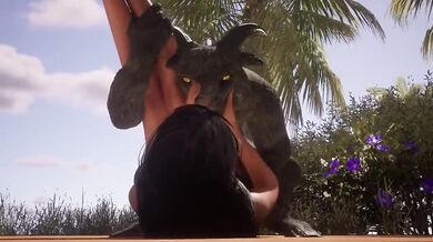 "Bestiality: The Goat Demon Breeds with the Human Female in a Wild Adventure"