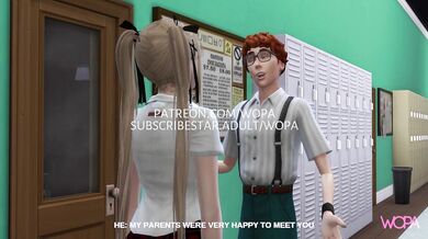 'He caught his girlfriend with a player and is spying on them in the shower.'