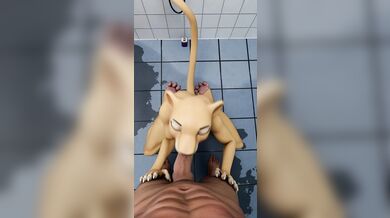 You can take a shower with Nala, but it won't be the only thing getting wet.