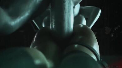 'Jill Valentine: A Slippery Encounter With Mrs. Tyrant In The Darkness - An Interactive 3D Hentai Adventure'