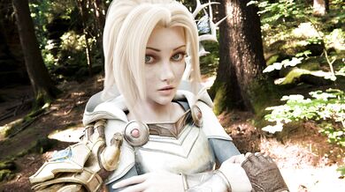 'Ezreal's seductive persuasion overcomes Lux'