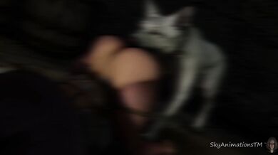 "Wasteland Wanderers: Doggy Style with Elf and Dogmeat."