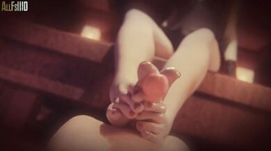 'Sexy teen girlfriends take on their curvy babysitter, Dimitrescu '