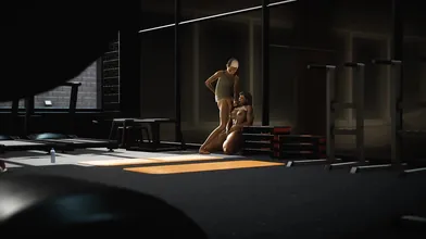 '"Super Smash Bros." hottie Chun-Li gets a naughty workout at the gym in this Raizen Studio production.'
