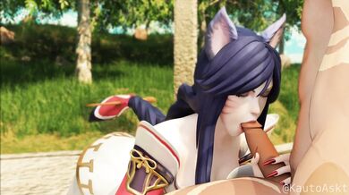 "Discovering Ahri in the Forest"