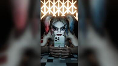 'Harley Quinn On The Phone With Her Favorite Unhinged Lover'