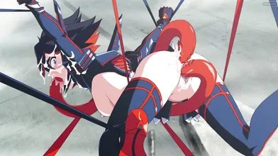 'Ki*ll La Ki*ll - Ryuko Fucks a Beast in an Animated Porn Video'