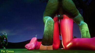 '"A Night Elf's Wild Life" - An Old Goblin Cums'