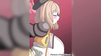 "Sexual Encounter of Two Women with a Strap-on Dildo during an Anime Convention in the Year 2050"