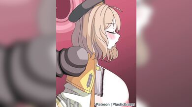 "Sexual Encounter of Two Women with a Strap-on Dildo during an Anime Convention in the Year 2050"