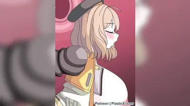 "Sexual Encounter of Two Women with a Strap-on Dildo during an Anime Convention in the Year 2050"