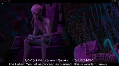 'In the darkness of despair, she finds solace in her vessel for the fallen...'