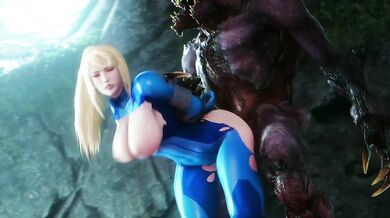 'Monster-hunting Samus Aran's Gangbang with Sexy Alien Monsters in 4K Resolution'