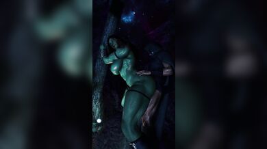 "Sexy Orc Mage in the Forest of Mystical Love"