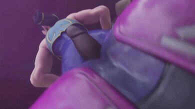 "Sexual Tension Between Street Fighter Rivals: Juri and Chun-Li Ends in Double Anal."