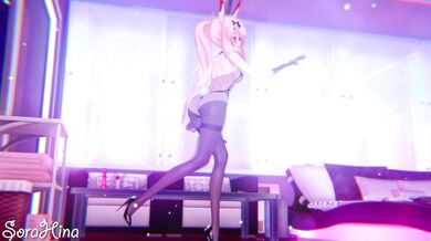 "The sexy bunnies of Ayanami Island love to play together in their secret clubhouse."