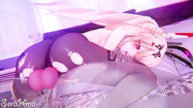 "The sexy bunnies of Ayanami Island love to play together in their secret clubhouse."