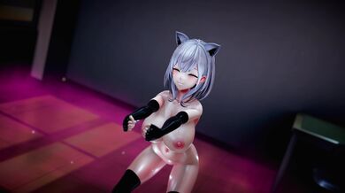 "MMD/4K/R18/For gentlemen HoloLive-Echichi Connect Dance Noel Shirogane (Naked Ver) Somnus"