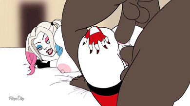 'Slutty Harley Gets Double Pleasure with Two Black Dudes'