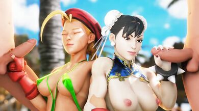 "Watch as the sexy Cammy from Street Fighter battles her way through a compilation of all-new hentai porn scenes!"