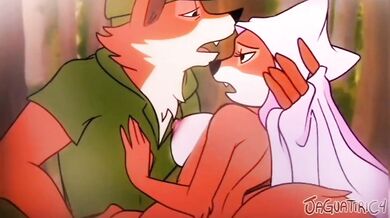 "Robin Hood and Maid Marian's Passionate Love-making in Sherwood Forest"