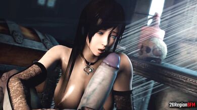 'Inside the Ghetto, Kokoro sucks and swallows while her music plays'