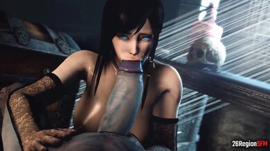 'Inside the Ghetto, Kokoro sucks and swallows while her music plays'