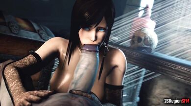 'Inside the Ghetto, Kokoro sucks and swallows while her music plays'