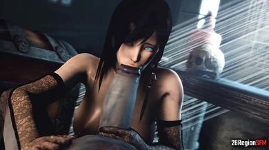 'Inside the Ghetto, Kokoro sucks and swallows while her music plays'