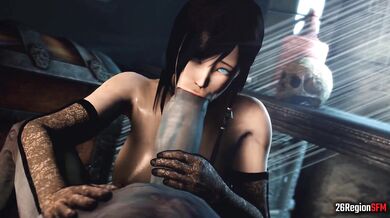 'Inside the Ghetto, Kokoro sucks and swallows while her music plays'