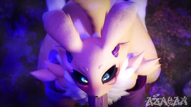 Renamon Taming a Big Cock with Aznyan07's Blow Job