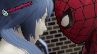 (In a dark alley, Lucina is being attacked by a group of thugs when suddenly Spider-Man swings in and saves the day!)