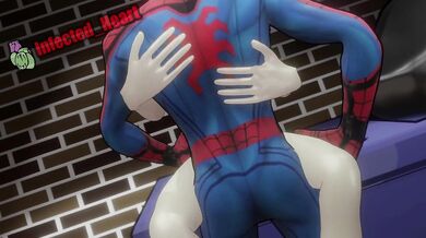 (In a dark alley, Lucina is being attacked by a group of thugs when suddenly Spider-Man swings in and saves the day!)