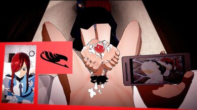 Bloodlusting! Erza Scarlet and Fairy Tail Hentai with Bazett