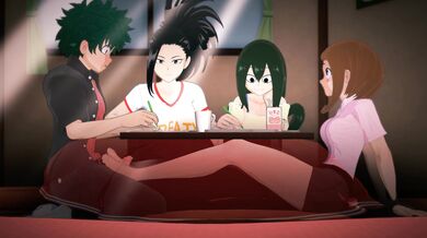 The Heroic Adventure of Ochaco and Uravaka, the Quirky Duo from My Hero Academia Meets the Members of Bazett!