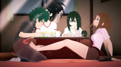 The Heroic Adventure of Ochaco and Uravaka, the Quirky Duo from My Hero Academia Meets the Members of Bazett!