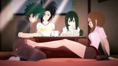 The Heroic Adventure of Ochaco and Uravaka, the Quirky Duo from My Hero Academia Meets the Members of Bazett!