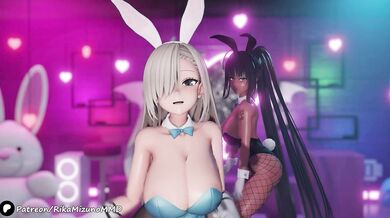 Master the Art of Fucking Step - Asuna, Hanako, Karine in Blue Archive MMD R-18 | For gentlemen MMD